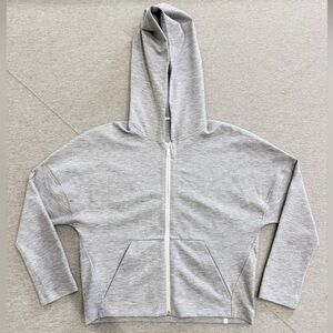 Lululemon Hoodie Zip-Up Sweatshirt - Light Gray